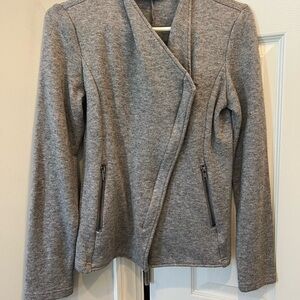 BB Dakota asymmetrical knit moto jacket